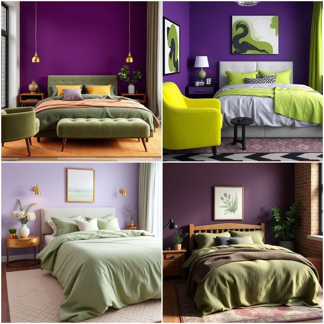 Purple and Green Bedroom Decor: 20 Inspiring Design Ideas