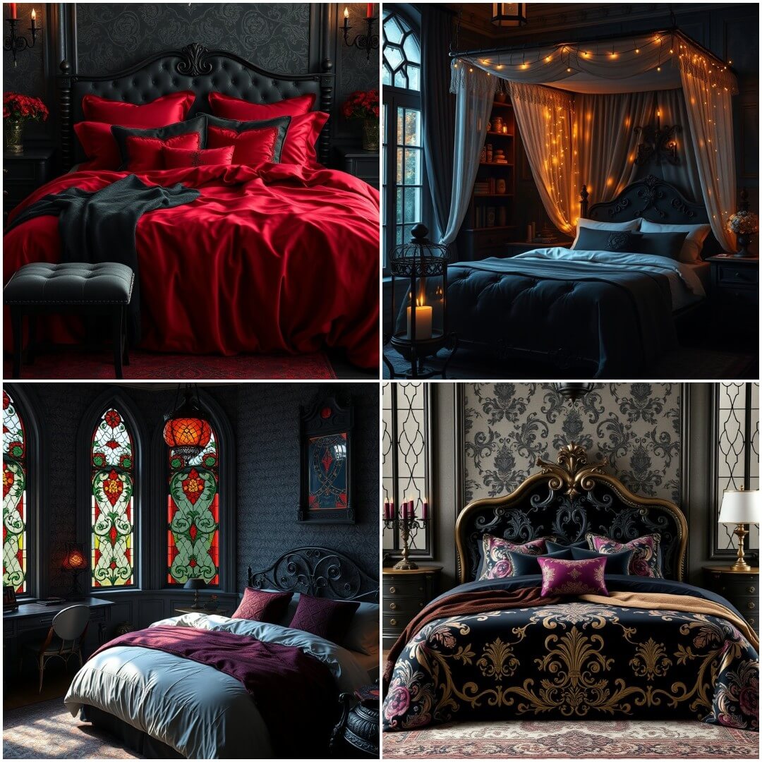 30 Gothic Bedroom Ideas for A Dark and Elegant Look