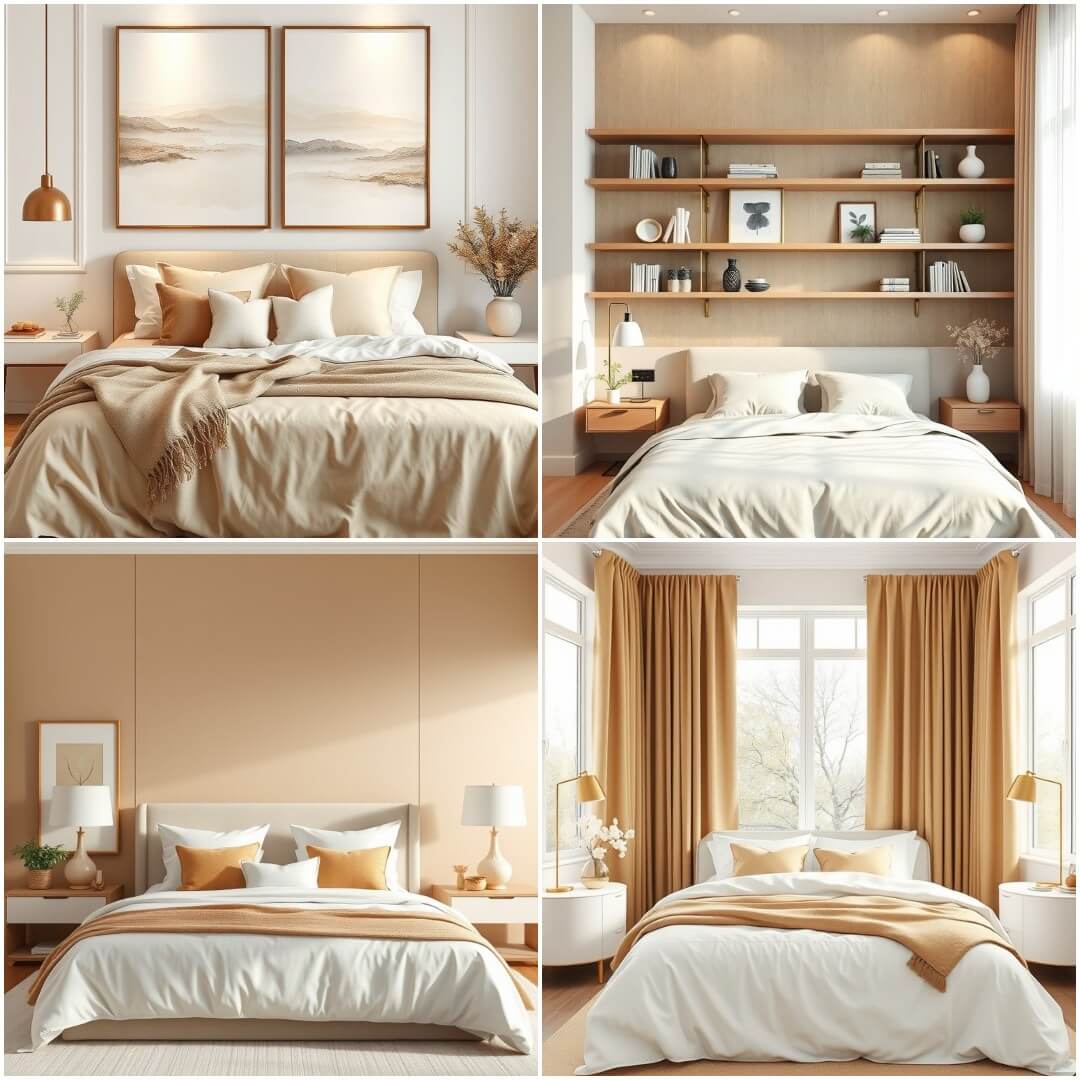 20 Tan and White Bedroom Ideas for A Timeless Look