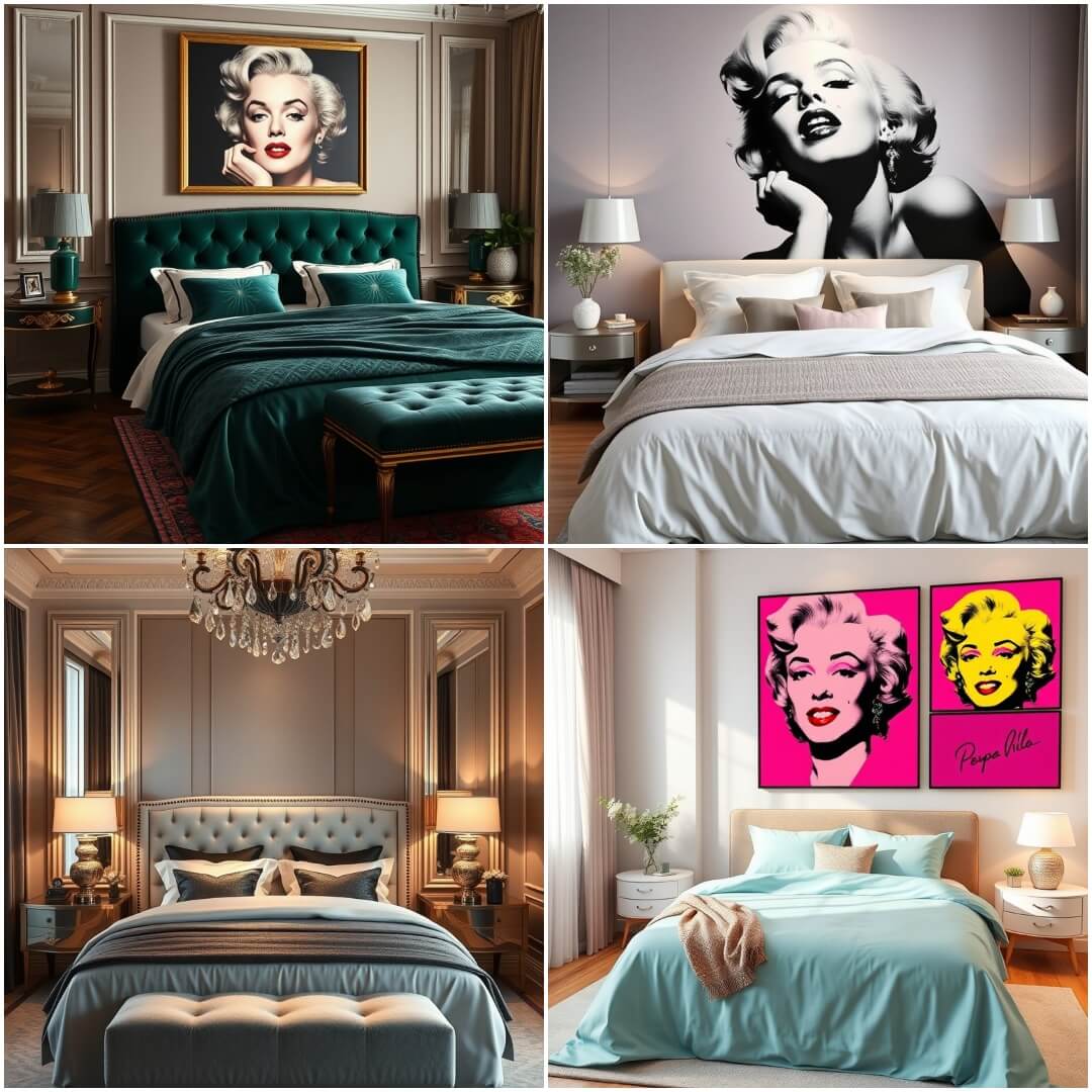 20 Ways To Add Marilyn Monroe Glam to Your Bedroom Decor