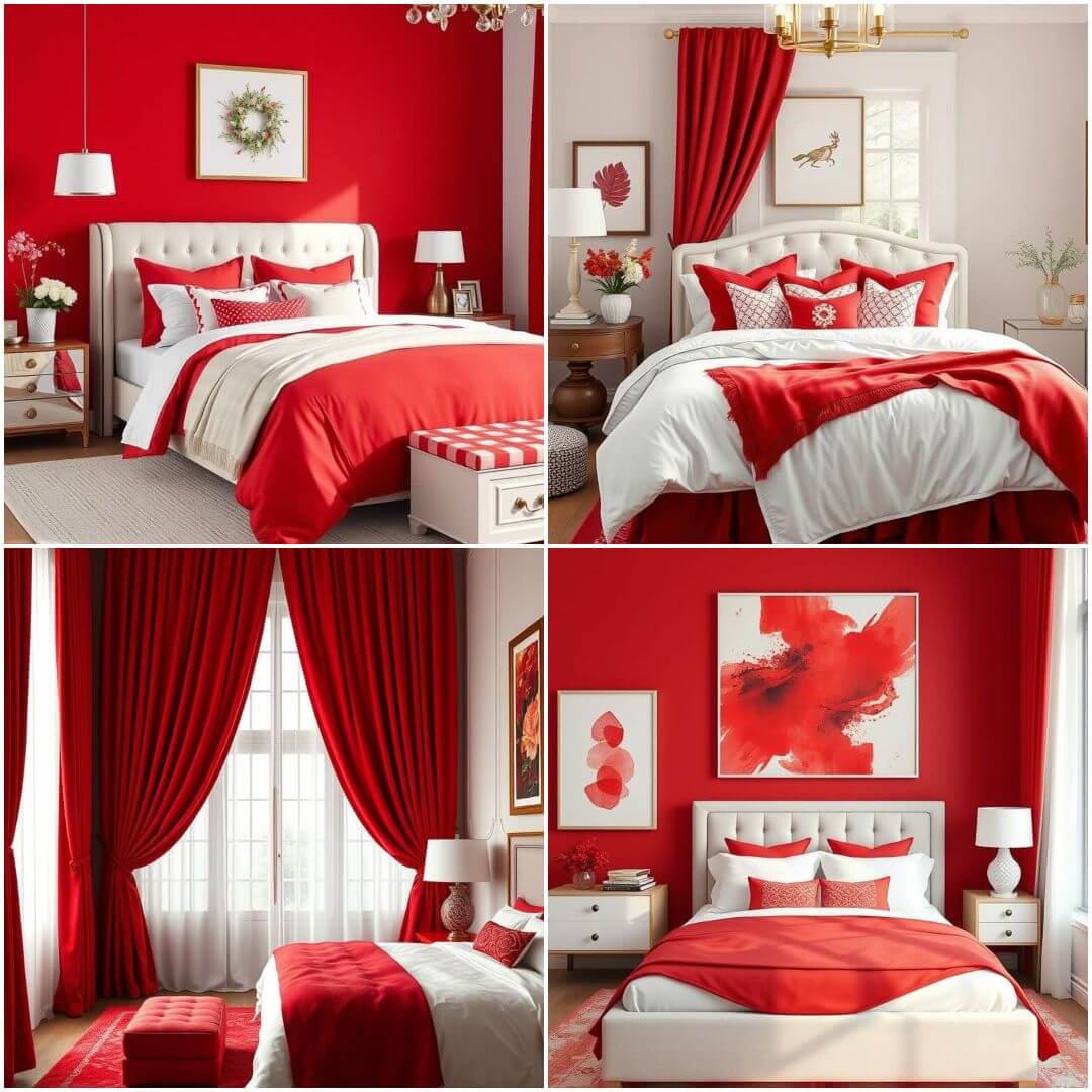 Red and White Bedroom Decor: 15 Cool Ideas for a Bold Look